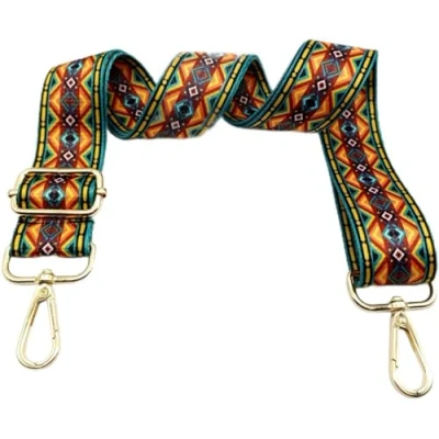 Afbeelding van Verstelbare schouderriem, tas kaki en wit, tasriemen om te wisselen, tasriem, breed met karabijnhaak, goud, 80 130 cm, draagriem, voor dames, schoudertas, moderne handtas, 3,8 07