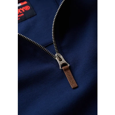Afbeelding van Superdry Core piqué sweatshirt met halve rits Heren Truien