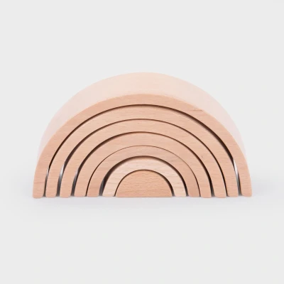 Afbeelding van Tickit mini stapelvormen regenboog 15 cm
