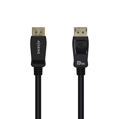 Afbeelding van AISENS DISPLAYPORT Kabel A149 0430 gecertificeerd V1.4 8K @60Hz, DP/M DP/M, zwart, 0,5m