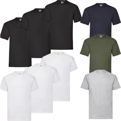 Afbeelding van 9 stuks Fruit of the Loom T shirt diverse kleuren XL