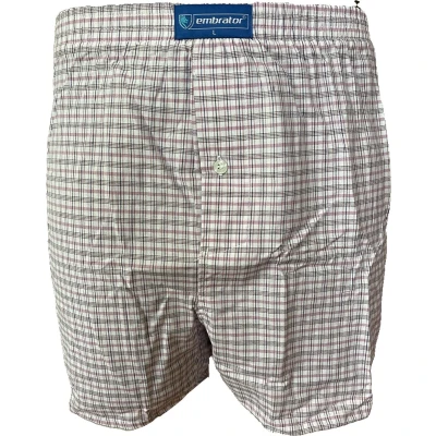 Afbeelding van Embrator mannen Boxershort geruit lila 4XL
