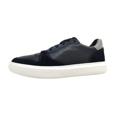 Afbeelding van Geox U Deiven Sneakers laag, Heren, Maat: 42, Navy Leer en textiel
