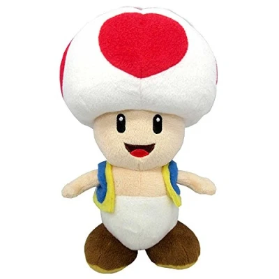 Afbeelding van Super Mario Bros GMSM6P01TOADNEW Toad Brothers officieel gelicenseerd Sanei pluche, meerkleurig, 20 cm
