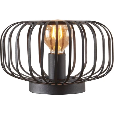 Afbeelding van Lindby Tafellamp 1licht ijzer H: 17.6 cm E27 zwart