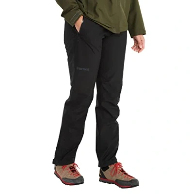 Afbeelding van Marmot Dames Wm&#039;s Minimalist Pant, Waterdichte Gore Tex regenbroek, winddichte wandelbroek, ademende regenkleding voor wandel en trektochten, Black, M