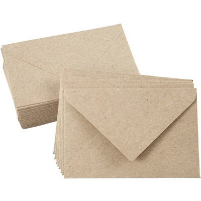 Afbeelding van Creotime enveloppen 7,8 x 11,5 cm 50 stuks 120 g beige