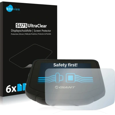 Afbeelding van Savvies (6 Stuks) Schermbeschermer voor Giant RideControl Evo Screen Protector Ultra Transparant
