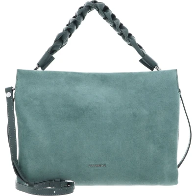 Afbeelding van COCCINELLE Leren Handtas Schoudertas Boheme Handbag Suede Grainy Leather Kale Green Groen