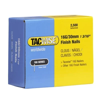 Afbeelding van Tacwise 0293 nagels verzinkt 16G/30mm (2.500 stuks)