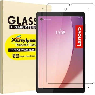 Afbeelding van XunyLyee 2 stuks schermbeschermer voor Lenovo Tab M8 4e generatie, M8, 3e HD, 2e FHD (8,0 inch), gehard glas, eenvoudige installatie