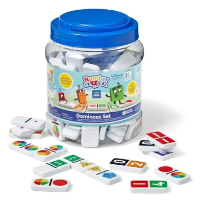 Afbeelding van Learning Resources Numberblocks Domino’s Set 112 delige Educatieve Domino Voor Kleuters Getallen Leren &amp; Telvaardigheid Ouders, Verzorgers Leerkrachten Leeftijd 36 Jaar