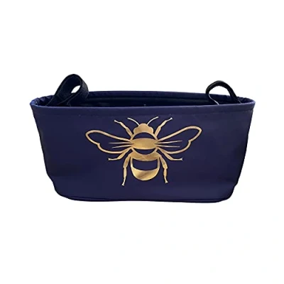 Afbeelding van BundleBean Buggy Organizer Opbergtas voor kinderwagens Inclusief luierzakje Universele pasvorm met stuur elke kinderwagen of (gouden bijen)