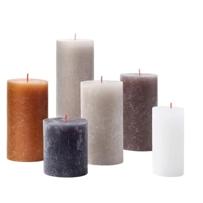 Afbeelding van Bolsius kaars Rustiek New Neutrals (set van 6)