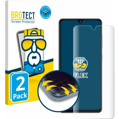 Afbeelding van BROTECT Screenprotector voor Samsung Galaxy A41 Folie Beschermfolie transparant volledig dekking (2 Stuks)