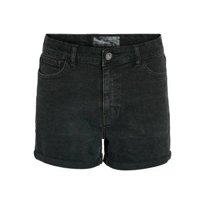 Afbeelding van Noisy may Broek Nmmoni Hw Dnm Shorts Az360bl Noos 27029491 Black Denim Dames Maat XL