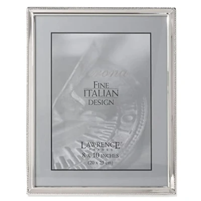 Afbeelding van Lawrence Frames Kraal Border Design, 8x10, Zilver