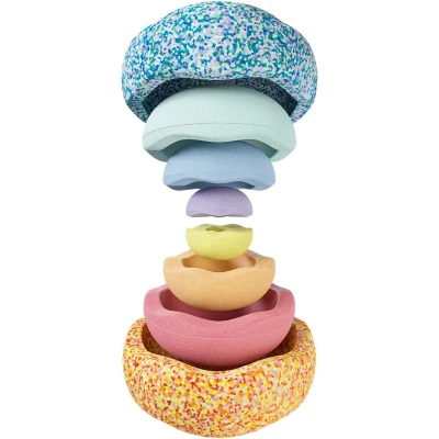 Afbeelding van Stapelstein summer rainbow set pastel 6st + 2st