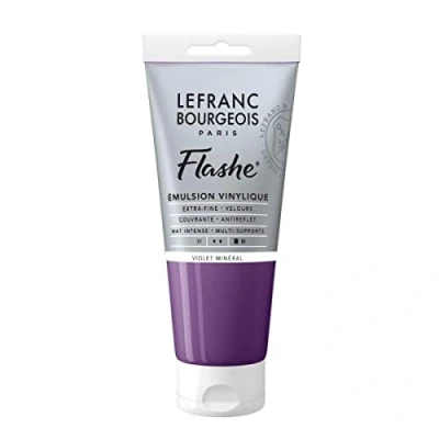 Afbeelding van Lefranc Bourgeois 300558 Flashe acryl en vinylverf, lichtecht, dekkend bestand tegen veroudering 80ml Tube, Mineral Violet