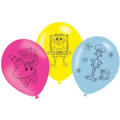 Afbeelding van SpongeBob ballonnen 6 stuks