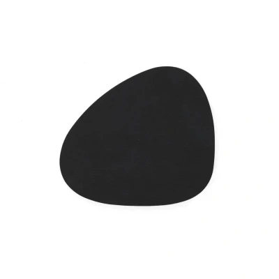 Afbeelding van LIND DNA Onderzetter Nupo Leer Black 13 x 11 cm