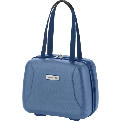 Afbeelding van CarryOn &#039;Skyhopper&#039; Beautycase Make up Koffer Luxe Toilettas Cijferslot Blauw