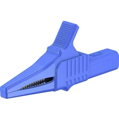 Afbeelding van Stäubli XKK 1001 Veiligheids krokodilklem CAT II Blauw