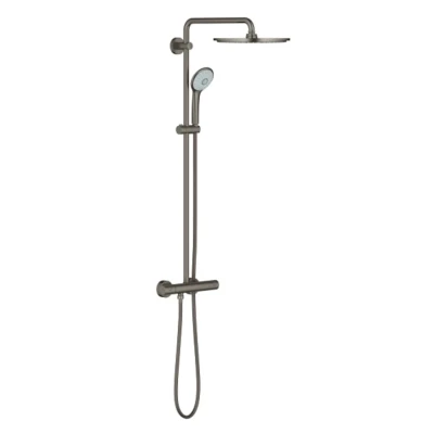 Afbeelding van Grohe Euphoria XXL douchesysteem 310 en thermostaat hard Graphite Geborsteld