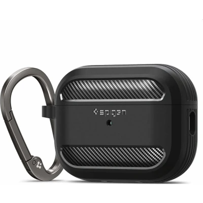 Afbeelding van Spigen Apple AirPods Pro 1/2 hoesje Rugged Armor Zwart