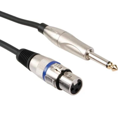 Afbeelding van Professionele Xlr Kabel Vrouwelijk naar Monojack 6.35mm Mannelijk (3M)