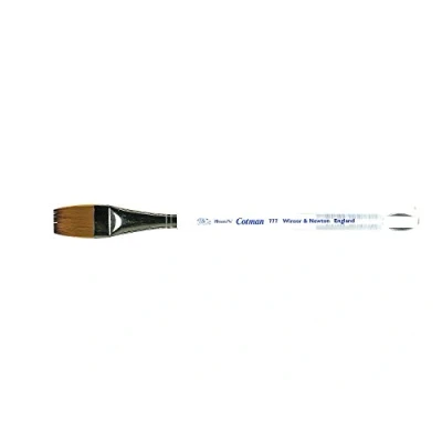 Afbeelding van Winsor &amp; Newton 5307119 Cotman Aquarel penseel van syntetisch haar Serie 777 One stroke, korte transparante steel met uitstekende veerkracht, verfafgifte en uiterste nauwkeurigheid 19 mm 3/4,