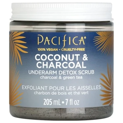 Afbeelding van Pacifica Coconut &amp; Charcoal Oksels Detox Scrub