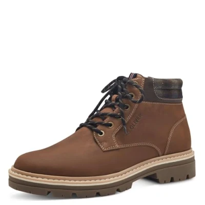 Afbeelding van s.Oliver heren veterboots bruin/cognac Maat 41