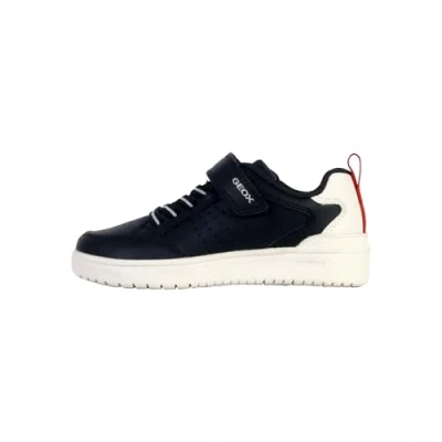 Afbeelding van Geox Washiba Sneakers laag voor kinderen, Maat: 24, Navy white Leer
