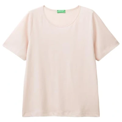 Afbeelding van United Colors of Benetton Shortsleeve Tshirt basic, Dames, Maat: Large, Pink