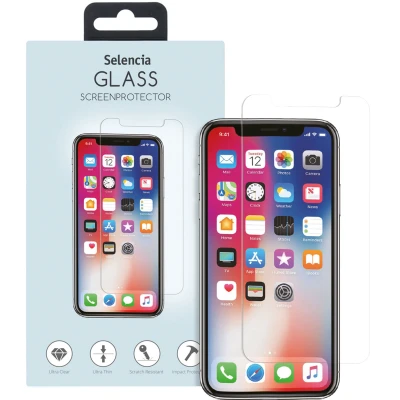Afbeelding van Screenprotector Apple iPhone Xs: Selencia Gehard Glas