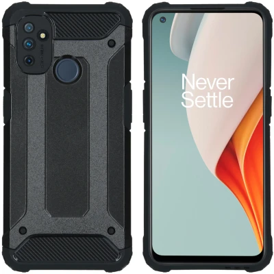 Afbeelding van OnePlus Nord N100 Hoesje Kunststof iMoshion Hardcase/Backcover Zwart Telefoonhoesje
