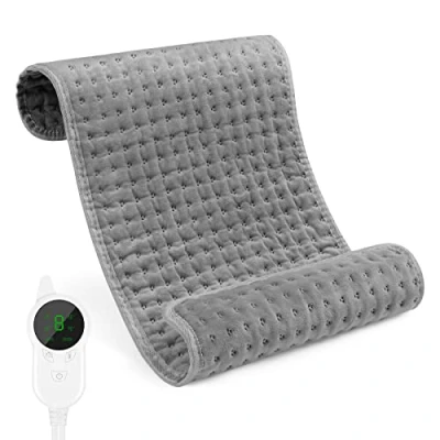 Afbeelding van ACWOO Verwarmingskussen, Warmtekussen met 9 Temperatuurstanden, Snelle Opwarming en Automatische Uitschakeling, 30 X 60 cm Warmtekussen, Verwarmde Pad voor spier rugpijn