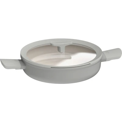 Afbeelding van Braadpan BergHOFF Leo Recycled Balance met Deksel en 2 korte Grepen Antikleef 26 cm Moonmist Gray