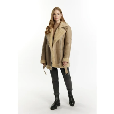 Afbeelding van Dreimaster Trenchcoat, Dames, Maat: 36, Stein