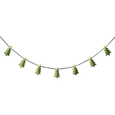 Afbeelding van Ginger Ray Vilten kerstslinger kerstbomen 1,5 meter