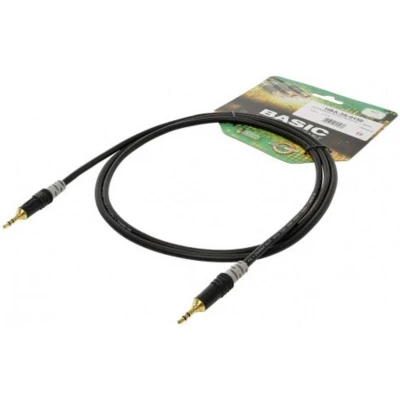 Afbeelding van Sommer Cable HBA 3S 0060 Jackplug Audio Aansluitkabel [1x male 3,5 mm 1x mm] 0.60 m Zwart