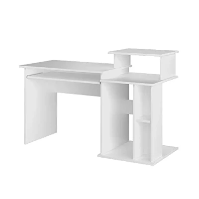 Afbeelding van Vicco Bureau &quot;Jan&quot;, Wit, 130 x 55 cm