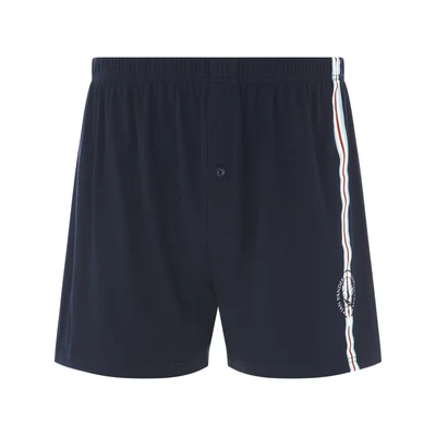 Afbeelding van Jan Vanderstorm Boxershorts &#039;Sigowin&#039; donkerblauw / rood wit