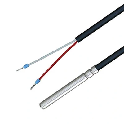 Afbeelding van iOVEO 035HP01210 PT100 Temperatuursensor met pvc leiding tot 105 C, temperatuursensor, geheugensensor, sensor, verwarming, 10 meter