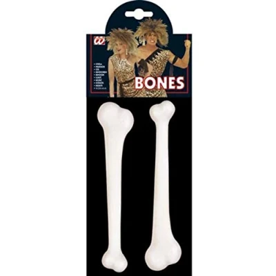 Afbeelding van W WIDMANN MILANO Party Fashion 2314M bottenset, 2 stuks, ca. 23 cm, holbewoner, oertijdmens, decoratie, kostuum, accessoire, carnaval, Halloween