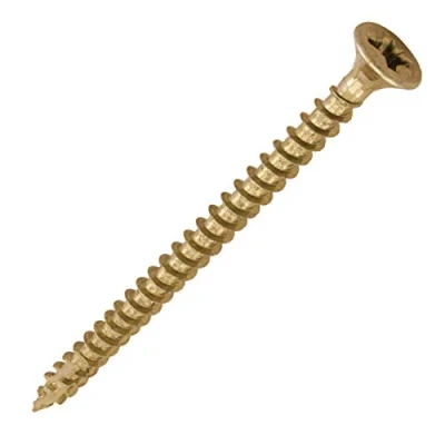 Afbeelding van TIMco C2 Multifunctionele geavanceerde schroeven 4.0 x 60mm Pozi Verzonken Kop Geel (Doos 200) 40060C2