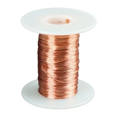 Afbeelding van Lakdraad, koperlakdraad, koperdraad geïsoleerd, koperspoel, koperlakdraad 0,3 mm, 100 m