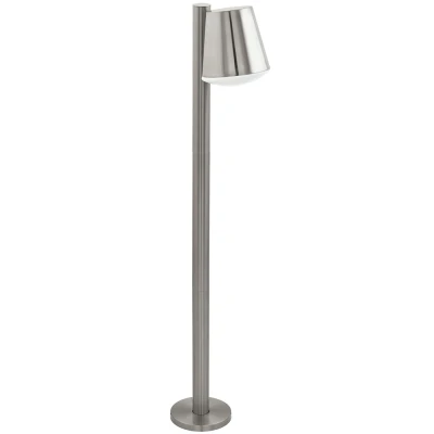 Afbeelding van Eglo Connect Caldiero C, Smart Home buitenlamp, padverlichting van staal en kunststof, kleur: zilver/wit, warmwit, dimbaar, IP44