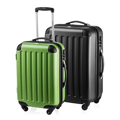 Afbeelding van Hauptstadtkoffer Kofferset het hele jaar door 15, appelgroen zwart, Set 55/65 cm,